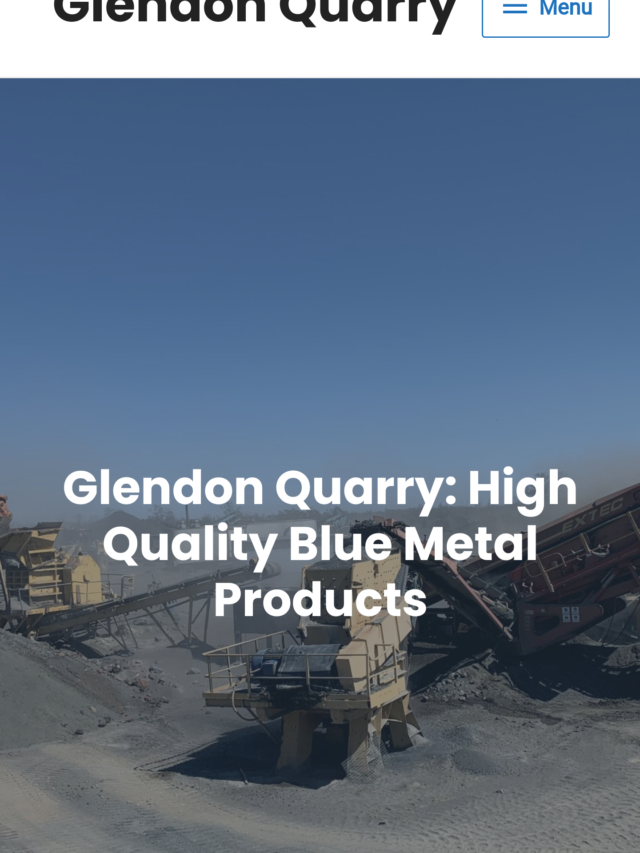 New website for Glendon Quarry