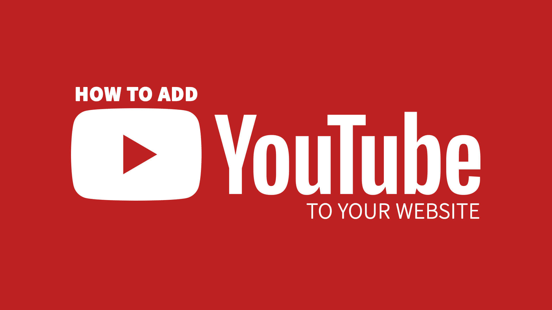 How to add a YouTube video to your website - Almost Anything (Logos ...